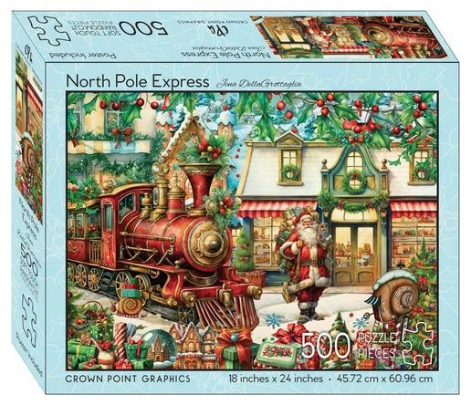 Crown Point Graphics - North Pole Express - 500 piece jigsaw puzzle