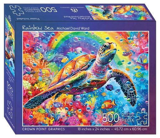 Crown Point Graphics - Rainbow Sea - 500 piece jigsaw puzzle