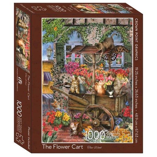 Crown Point Graphics - The Flower Cart - 1000 Piece Jigsaw Puzzle