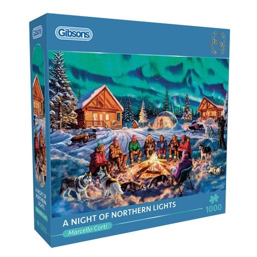 Gibsons Games Inc - A Night of Northern Lights 1000 Piece Jigsaw Puzzle