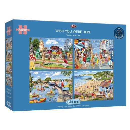 Gibsons Games Inc - Wish You Were Here 4 x 500 Piece Jigsaw Puzzle