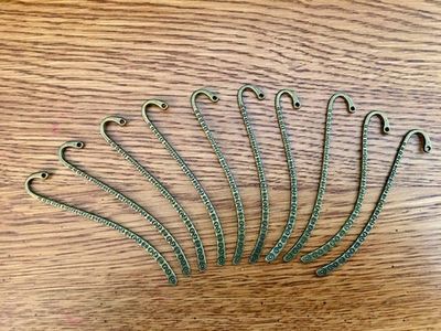 Antique Bronze Metal Shepherd's Hook | Set of 10