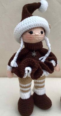 Lilly and Logan Crocheted Plush Twin Dolls