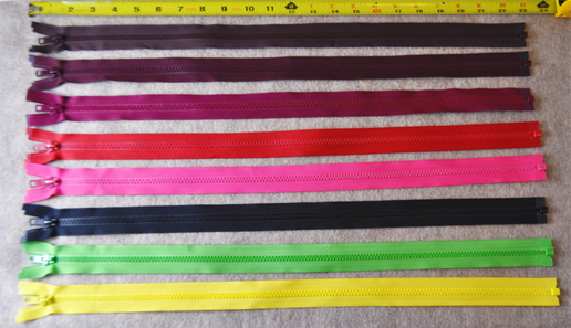 Sport Zipper | 22" | Open Bottom | Colors, Variation: Black