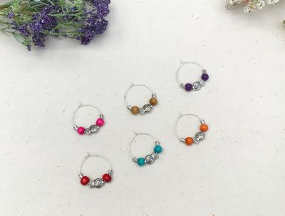 Beaded Wine Charms