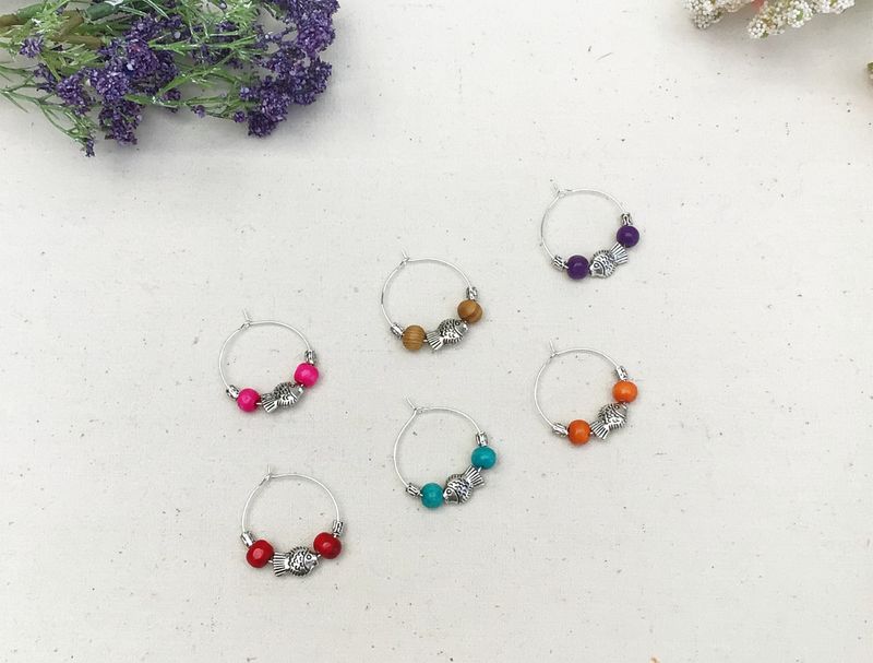 Beaded Wine Charms