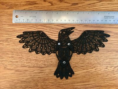 Soaring Raven Free Standing Lace