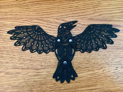 Soaring Raven Free Standing Lace