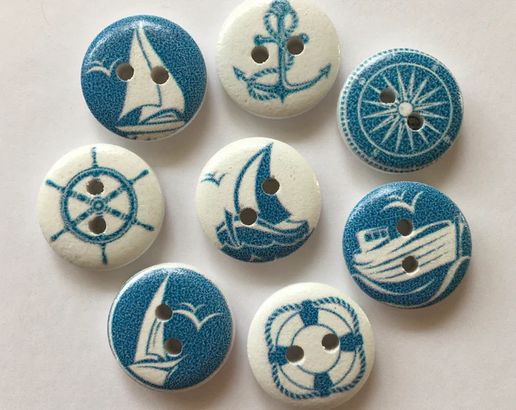 Nautical Buttons - 15mm