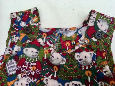 Christmas Bears - Toddler 3T Dress