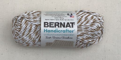 Bernat Hanicrafter, Mushroom Twist, 100% Cotton Yarn, 1.5 ounce, 68 yards