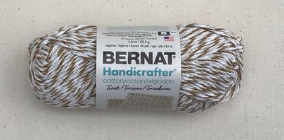 Bernat Hanicrafter, Mushroom Twist, 100% Cotton Yarn, 1.5 ounce, 68 yards