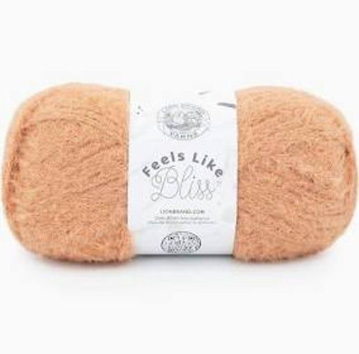 Lion Brand Yarn Feels Like Bliss Yarn, 1 Pack, Peach