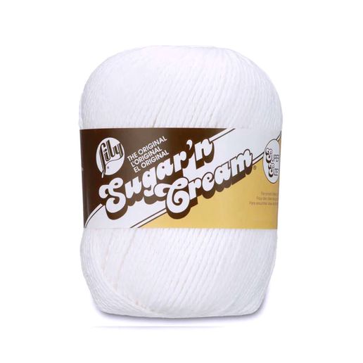 Sugar 'n Cream Cotton Yarn, Super Size, 28 Colors, Variation: White