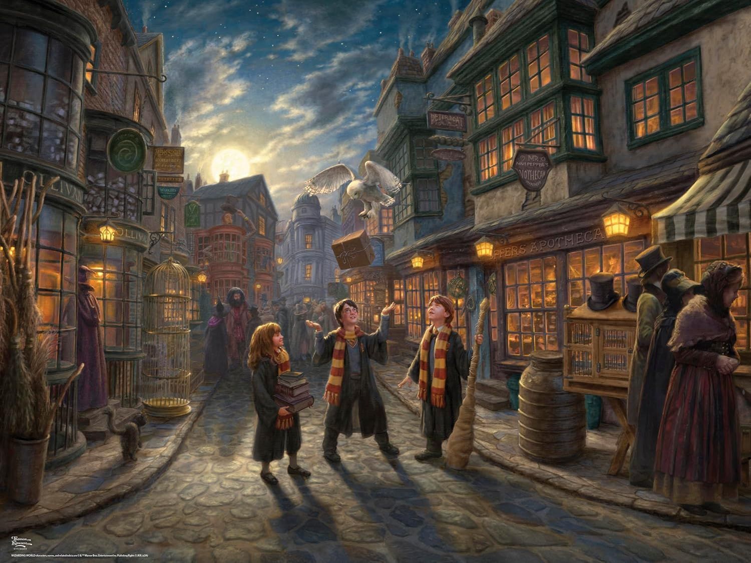 Harry Potter Dragon Alley 1500 Piece Puzzle  Thomas Kinkade