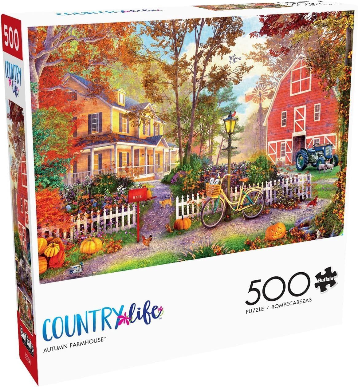 Autumn Farmhouse - 500 pc Puzzle
