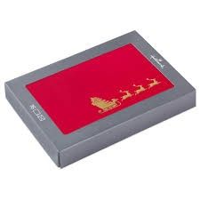 Hallmark Christmas Cards Set of 16, Model: Red/Gold