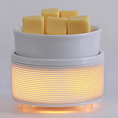 Ceramic 3 in 1 Wax Melt, Candle Warmer, Essential Oil - White