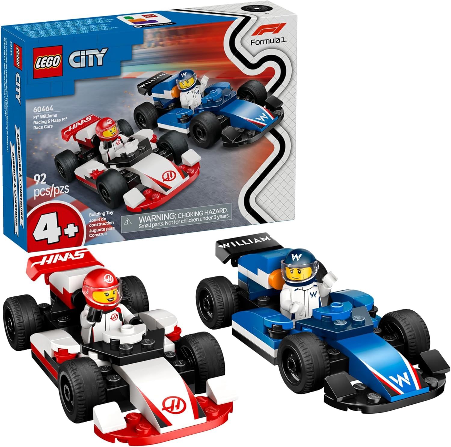 LEGO F1 Williams Racing &amp; Haas F1 Race Cars