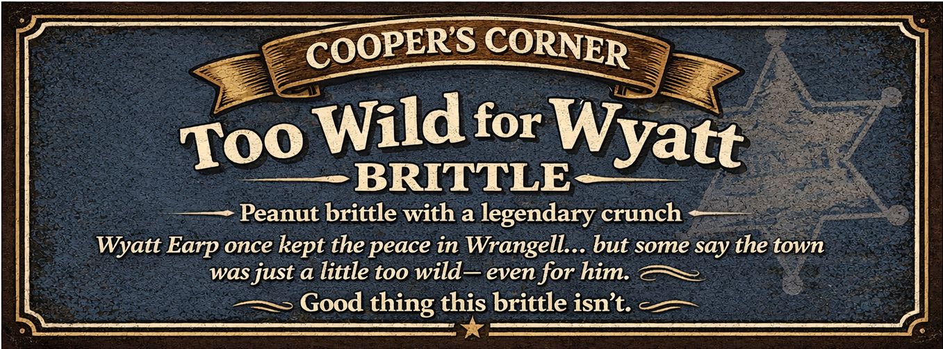 Too Wild For Wyatt Peanut Brittle 4oz