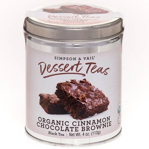Simpson &amp; Vail - Cinnamon Chocolate Brownie Organic Black Tea - 4 Ounce Tin