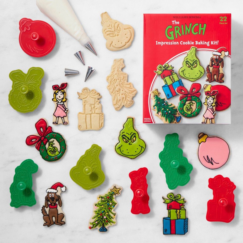 The Grinch™ Christmas Impression Cookie Cutters, Set of 22