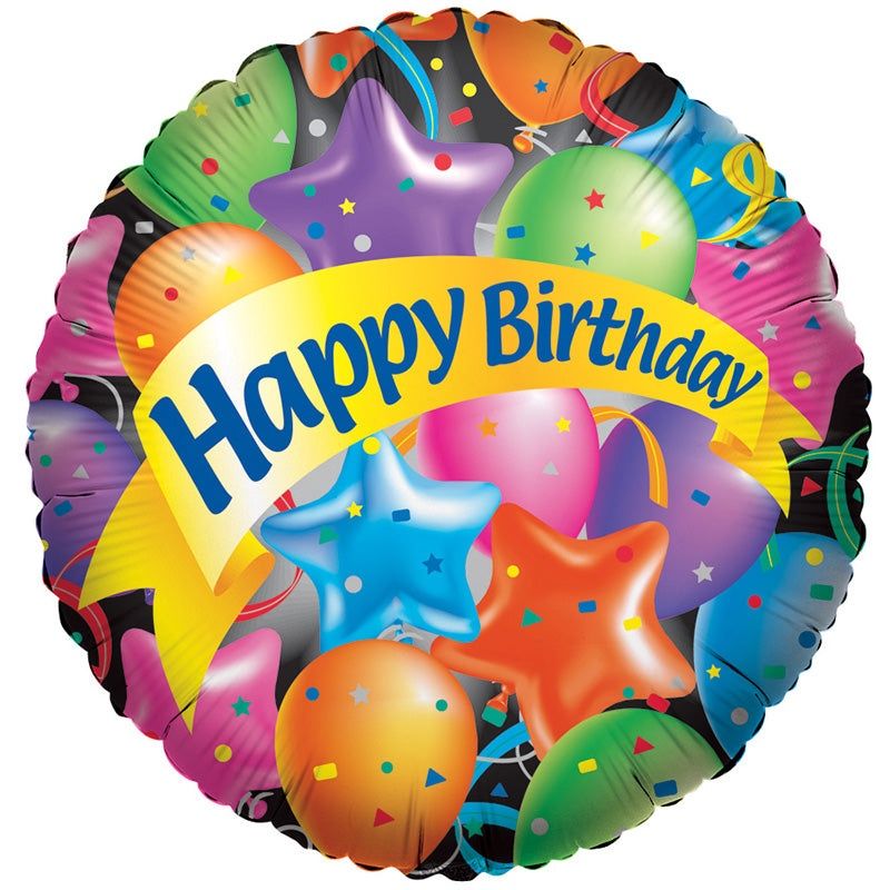 Happy Birthday Balloons 18" Mylar