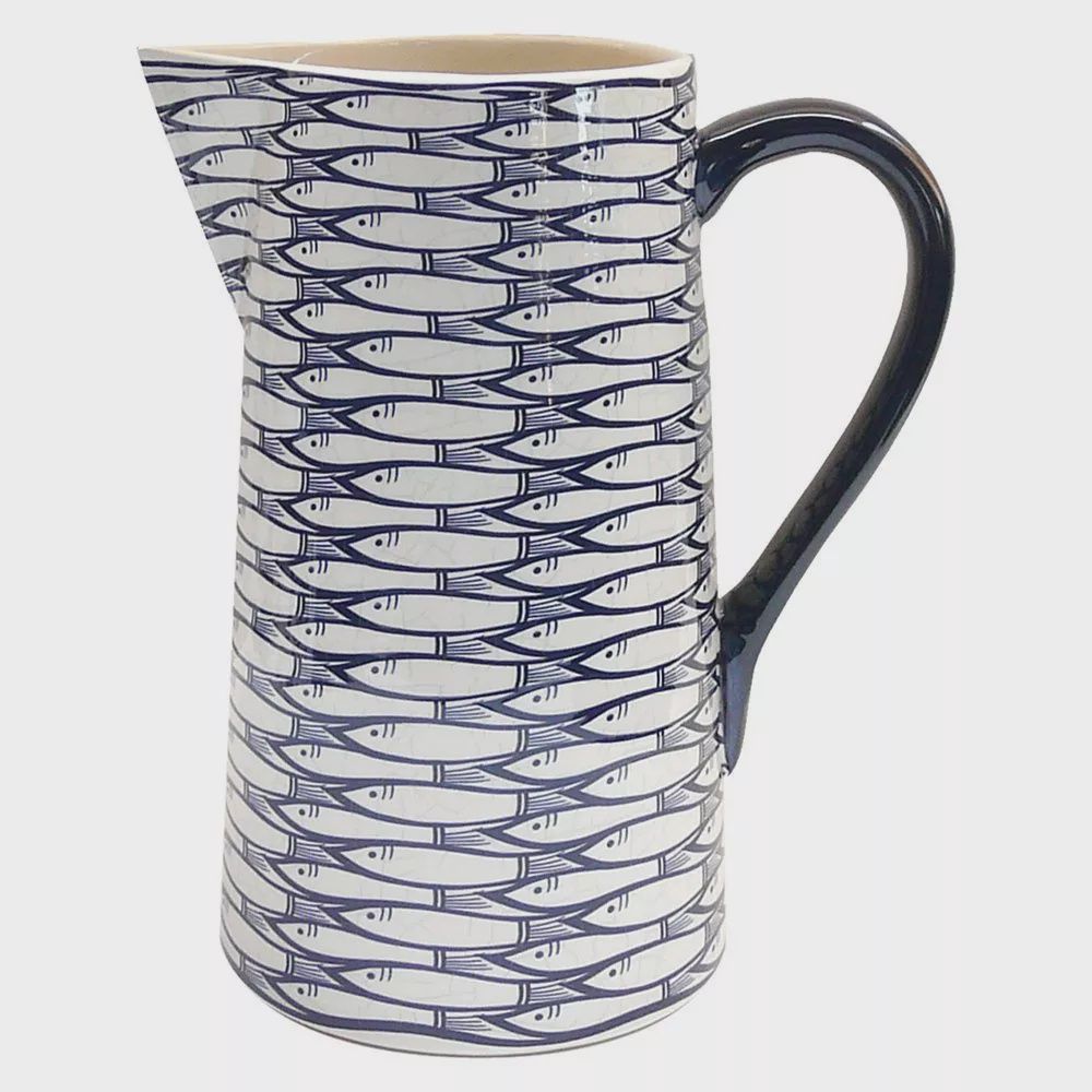 Large Pitcher - Sardine Run Jersey Pottery,  Channel Islands UK