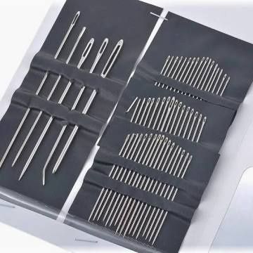 Silver Eye Needles Set of 55 + 5 Jumbo