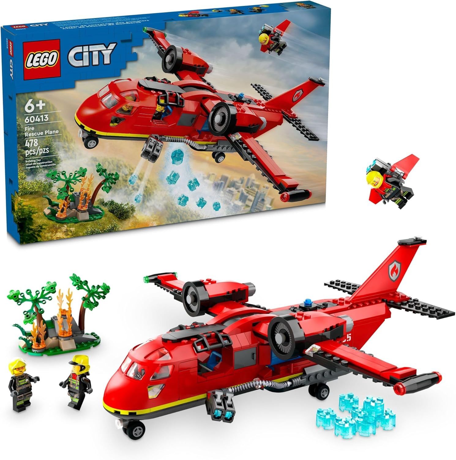 LEGO Fire Rescue Plane 60413