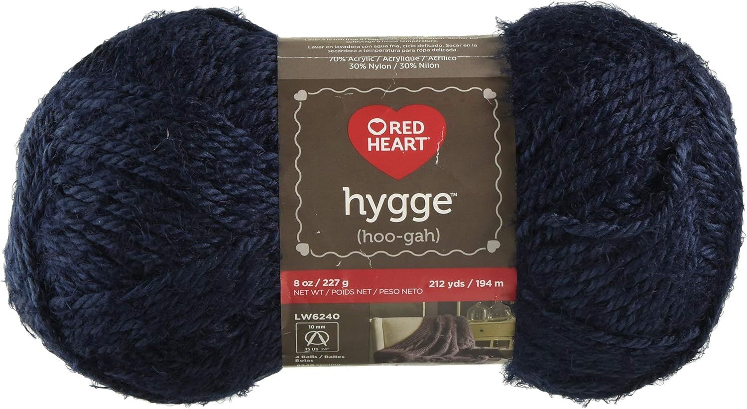 Red Heart Hygge (hoo-gah), Colour: Indigo