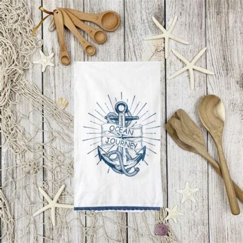 Ocean Journal Tea Towel