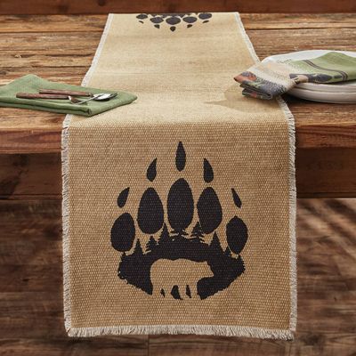 Bear Paw Table Runner 54" L