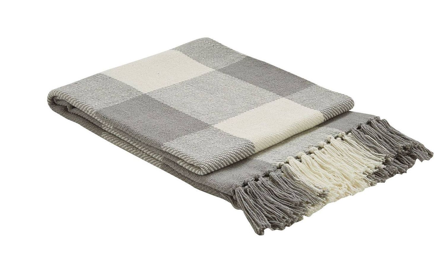 Wicklow Check Throw - Dove