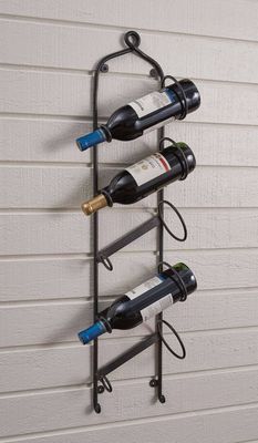 Williamsburg Forged Iron Hanging Wine Rack