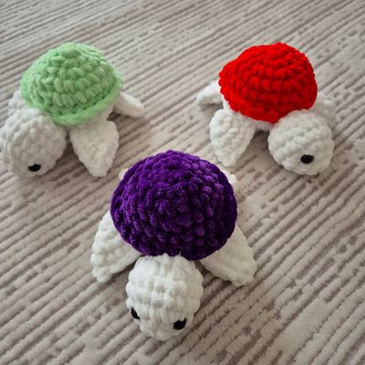 Handmade Stuffed Baby Turtle