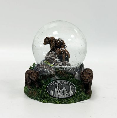 Grizzly Bear 2 Snow Globe Wrangell Alaska