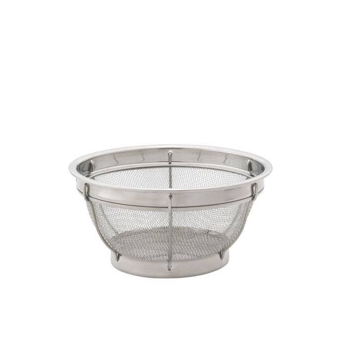 Reinforced Mesh Colander, Stainless Steel, 8in