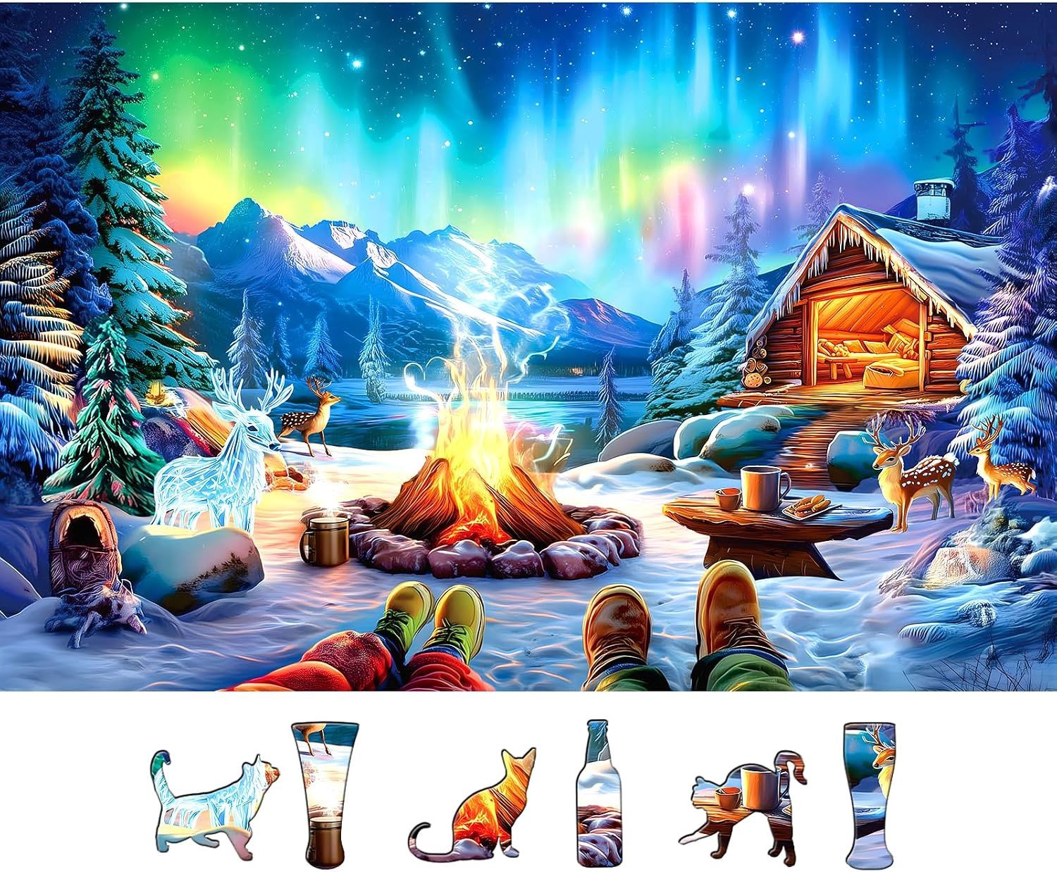Aurora Campfire Magic 500 Piece Puzzle