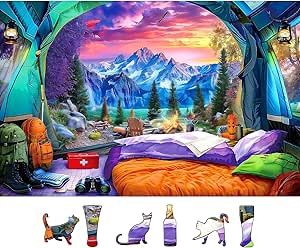 Mountain Cabin View 500 Piece Puzzle