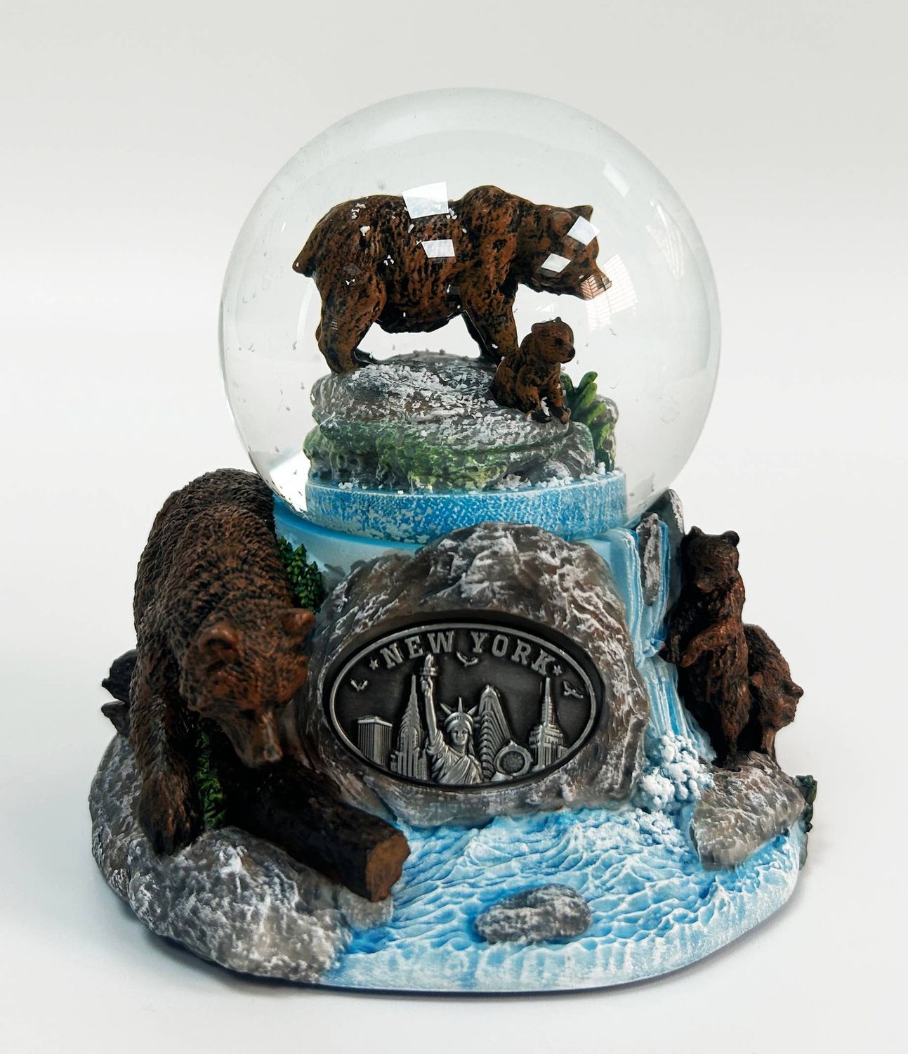 Musical Wrangell Snow Globe Grizzly Bear