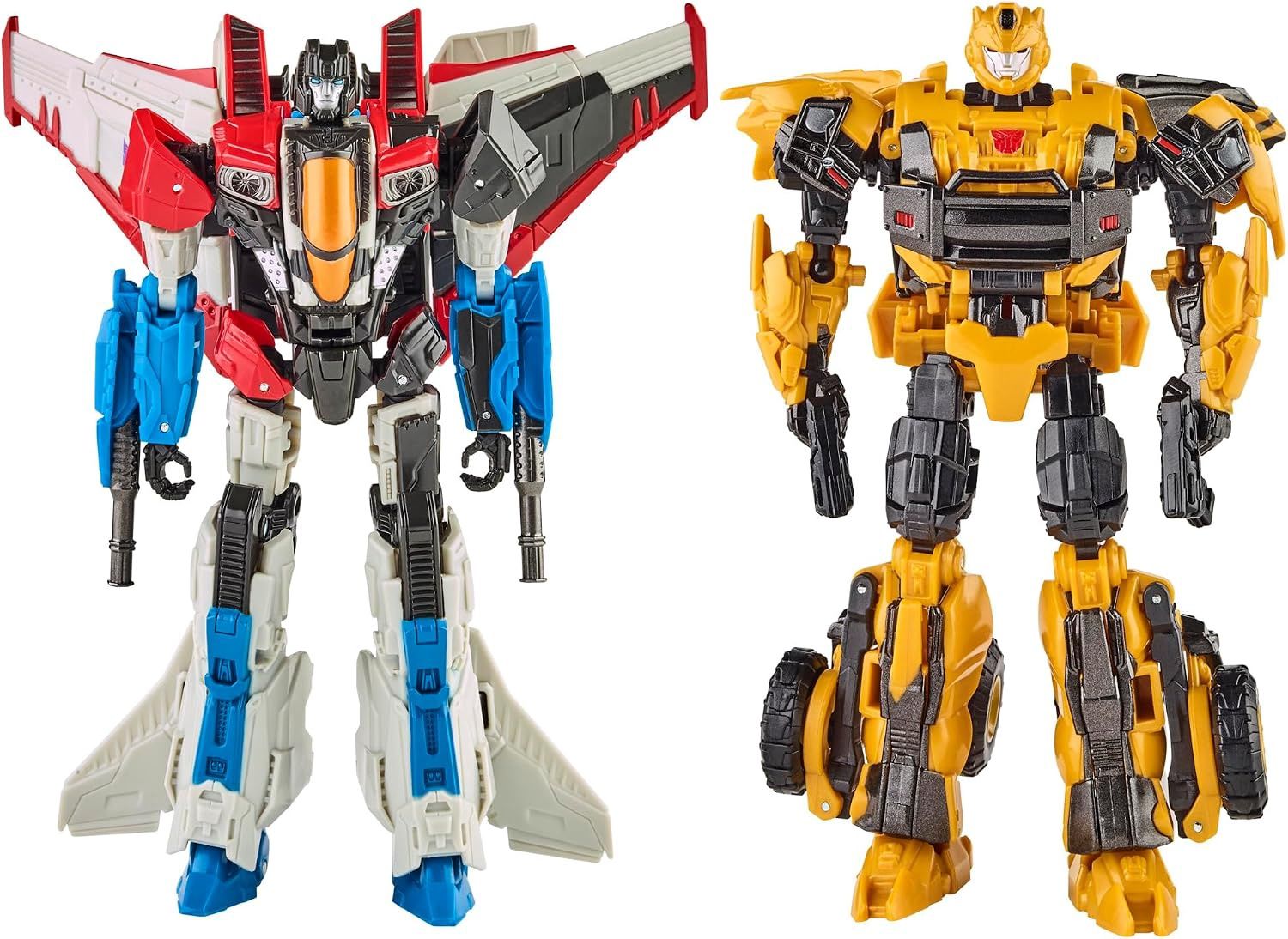 Transformers Toys Heroes and Villains Bumblebee and Starscream 2-Pack Action Figures 7-inch