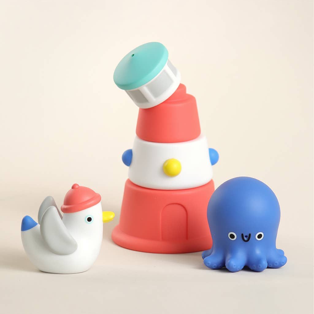 Itzy Stack &amp; Squirt Bath + Water Toy