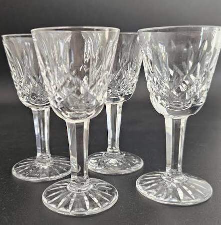 Waterford  Crystal Lismore Cordial Glasses Set of 4