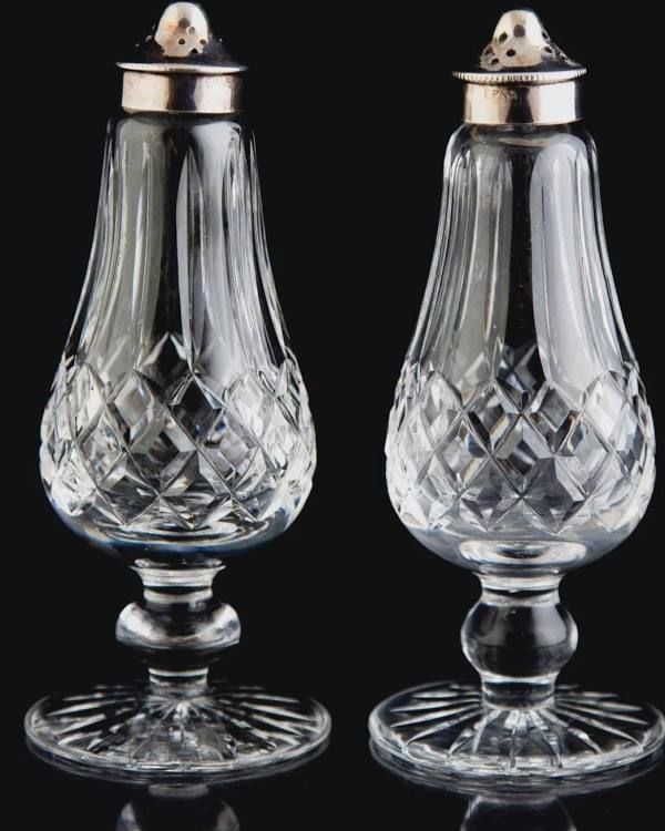 Waterford Crystal Lismore 6" Footed Salt &amp; Pepper Pair