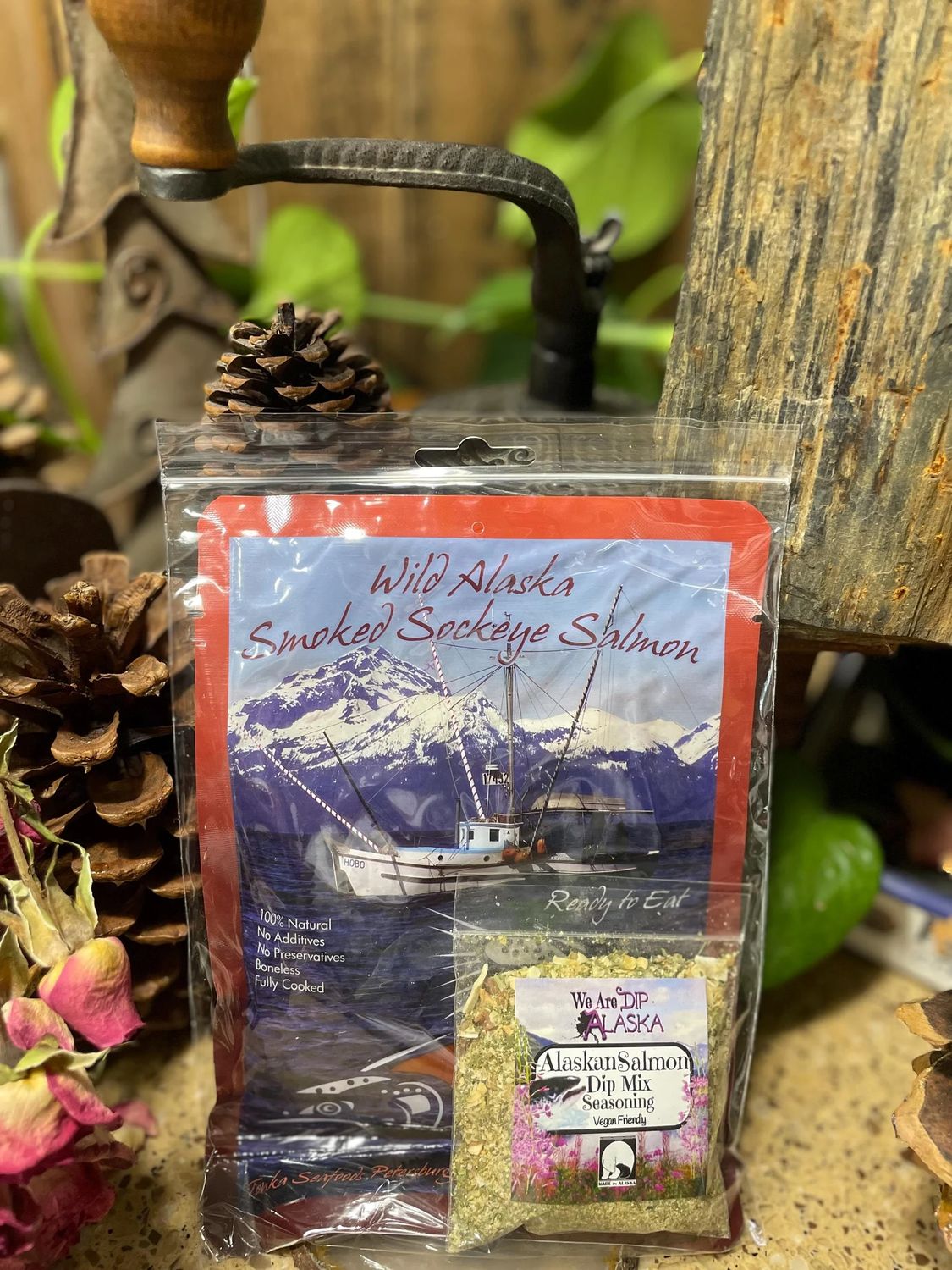 We Are Dip Alaska - Wild Smoked Salmon with Alaskan Salmon Dip Mix
