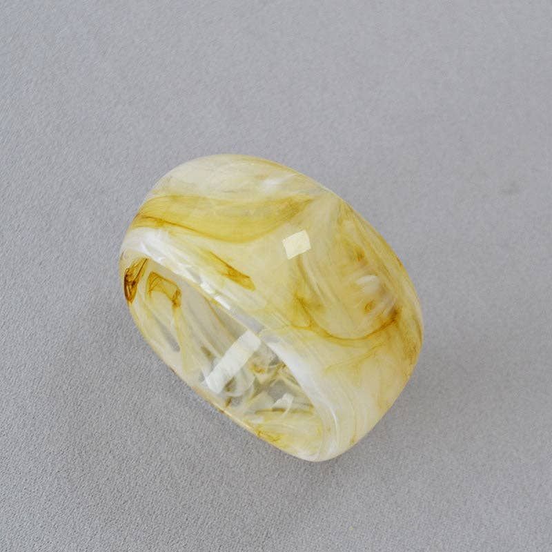 Vintage Irregular Ink-Marbled Cuff Bracelet, Color: C3