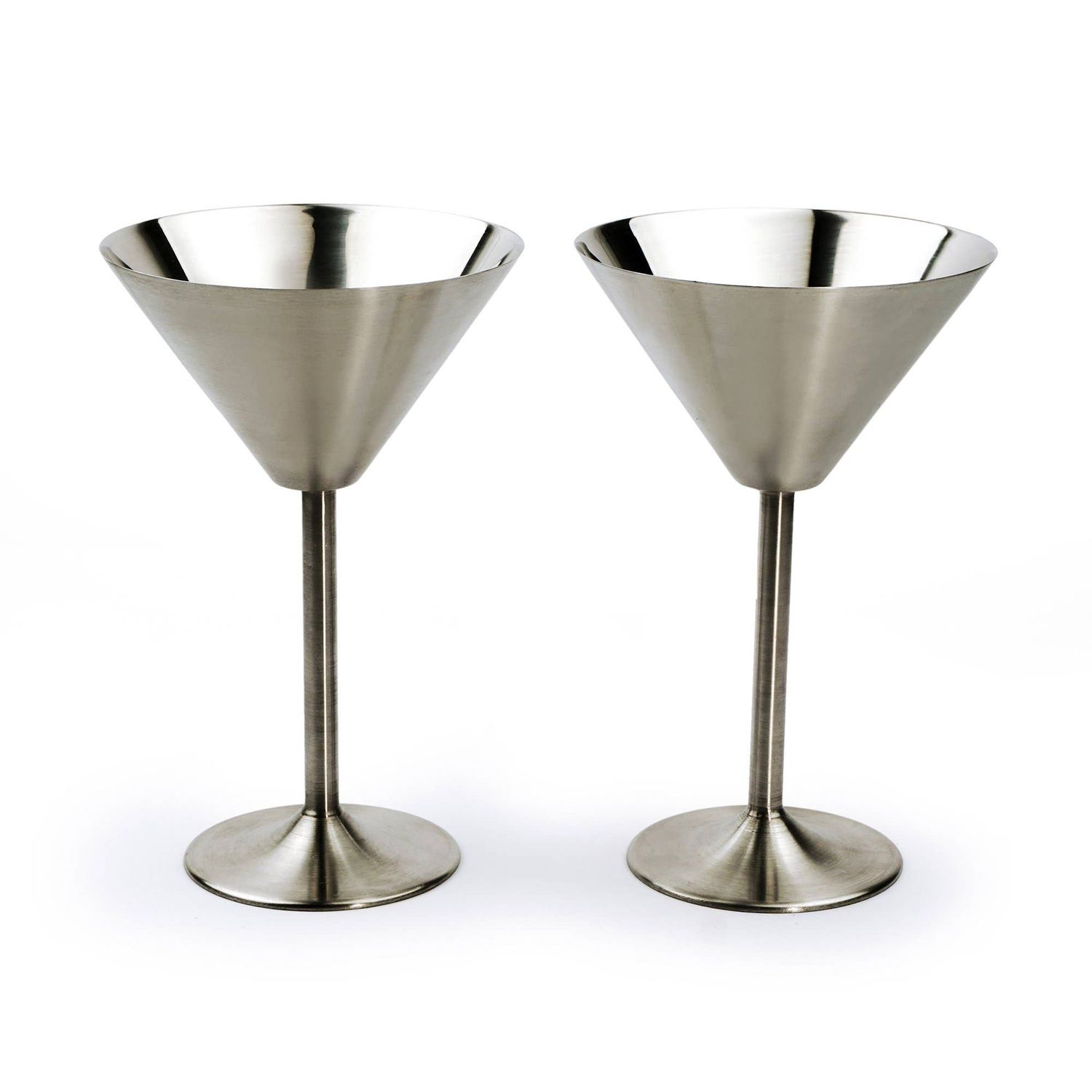 Martini Glass - Stainless Steel - Set Of 2