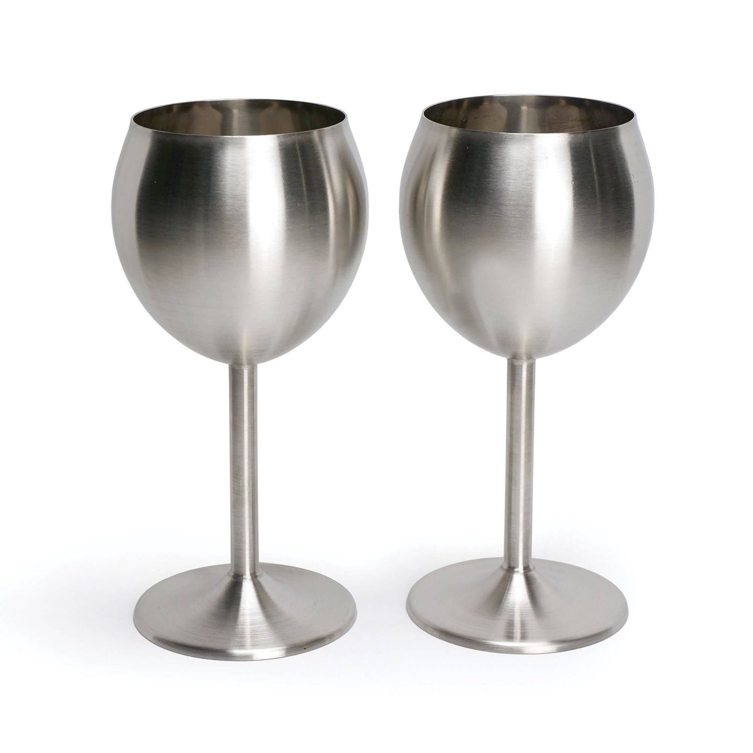 Wine Glass - Stainless Steel - Set Of 2