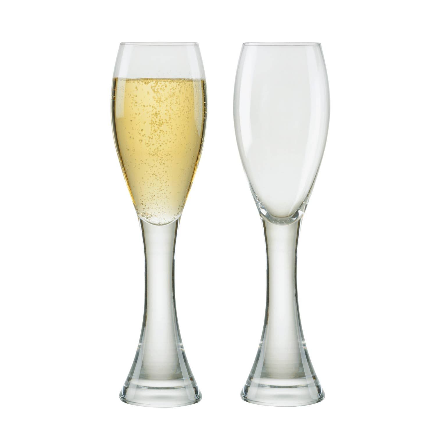 Manhattan Champagne Flute, Set of 2 - Handcrafted Glass